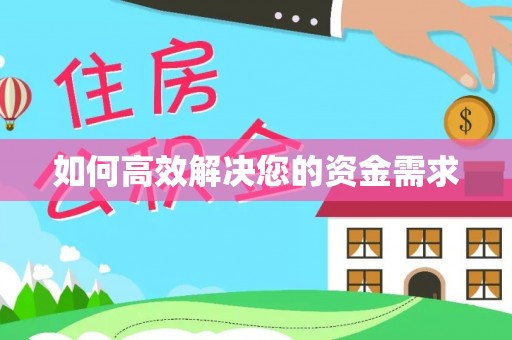 万荣如何高效解决您的资金需求